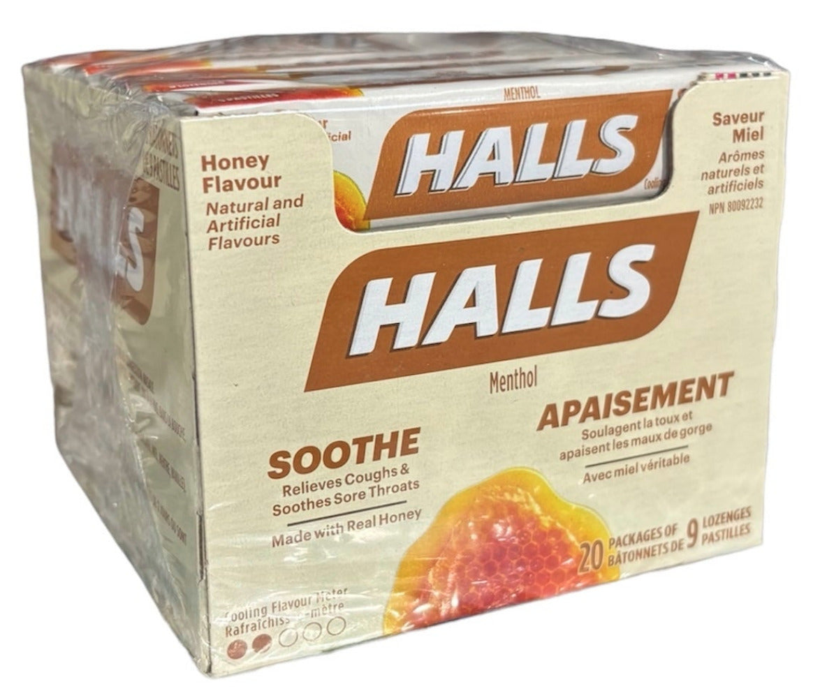 HALLS - Relief Honey Flavour - 20ct