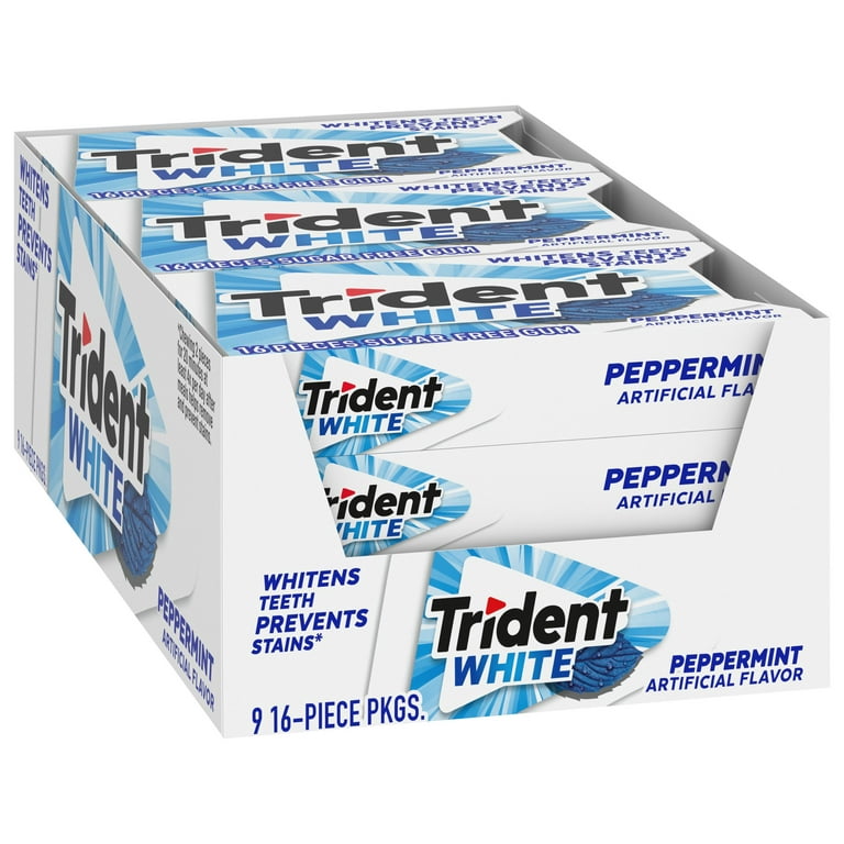 TRIDENT - White Peppermint (9 x 16 pc)