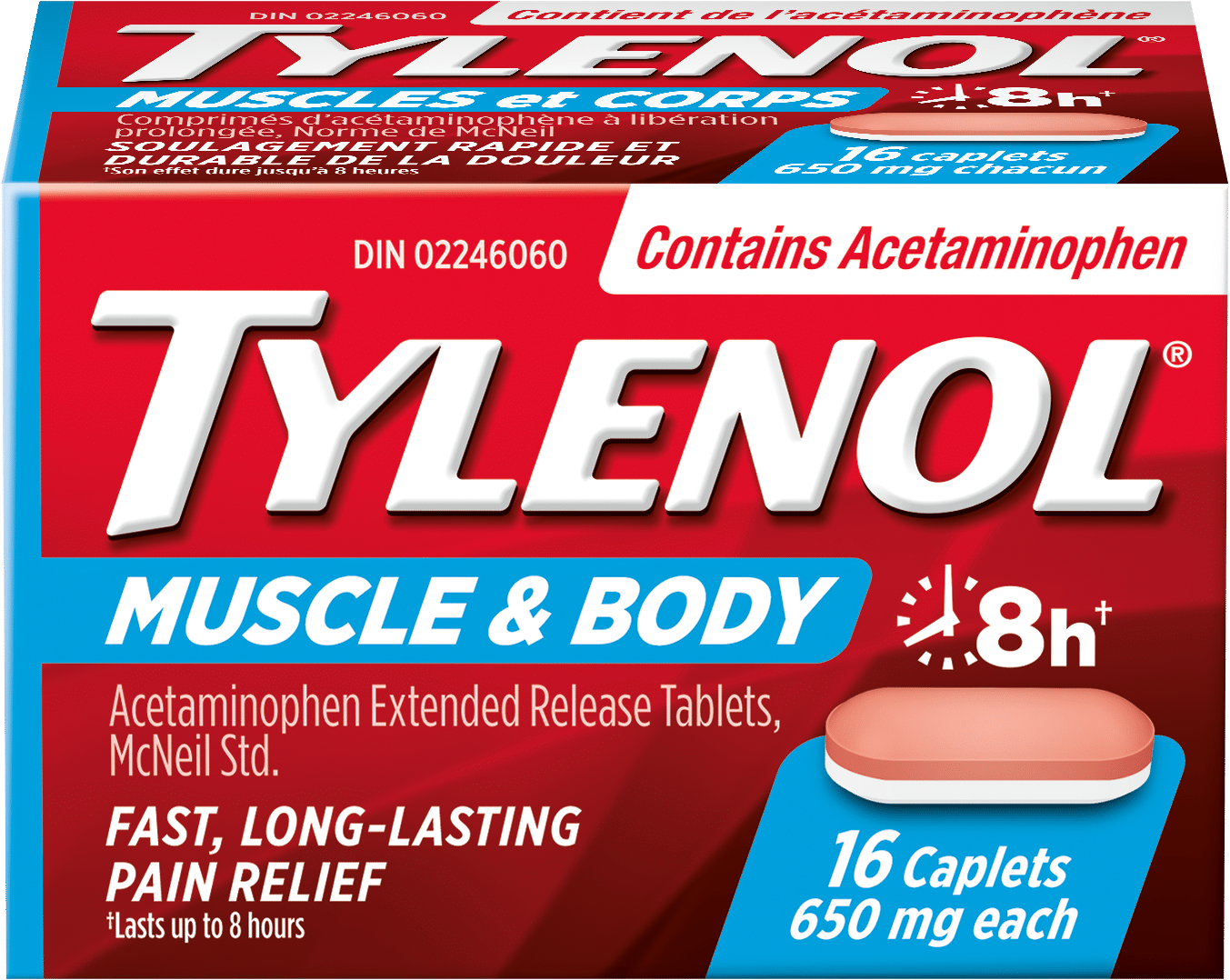 x TYLENOL - Muscle & Body (650 Mg - 16 Caplets)