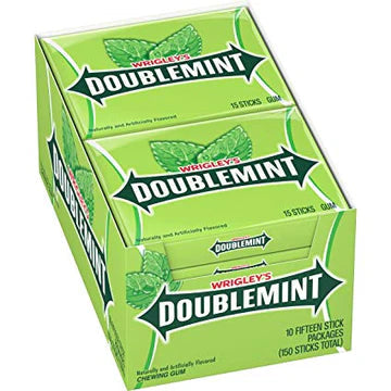 WRIGLEY'S - Doublemint Gum (10 x 15 Sticks)