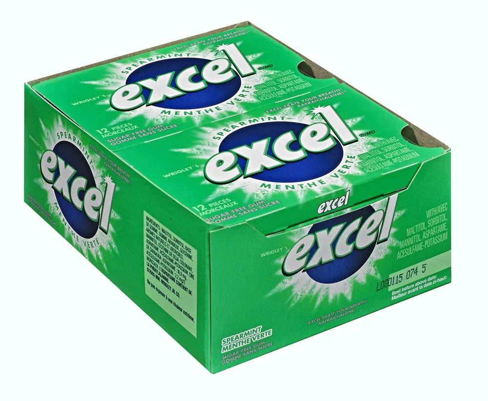EXCEL - Spearmint Gum (8 x 34 gr)
