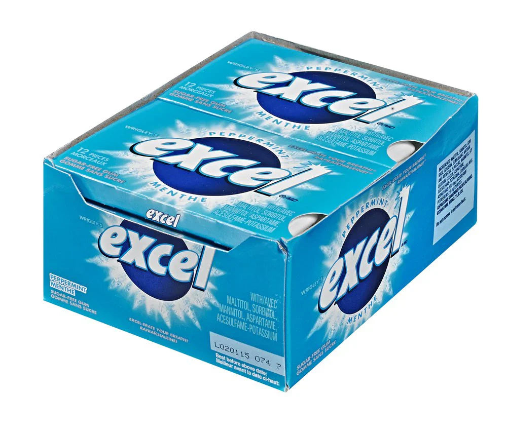 EXCEL - Peppermint Gum (8 x 34 gr)