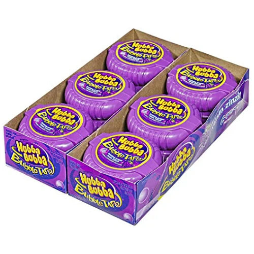 WRIGLEY'S - Hubba Bubba Bubble Tape Gushing Grape (12 ct)