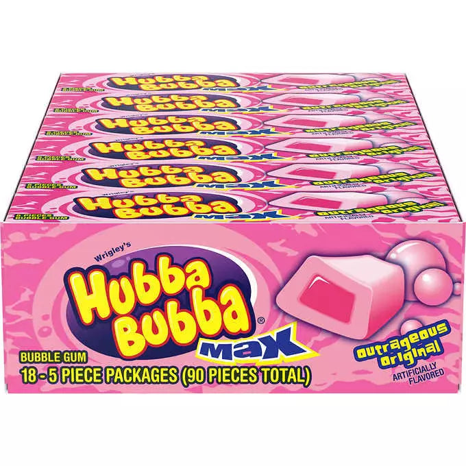 WRIGLEY'S - Hubba Bubba Max Outrageous Original (18 ct)