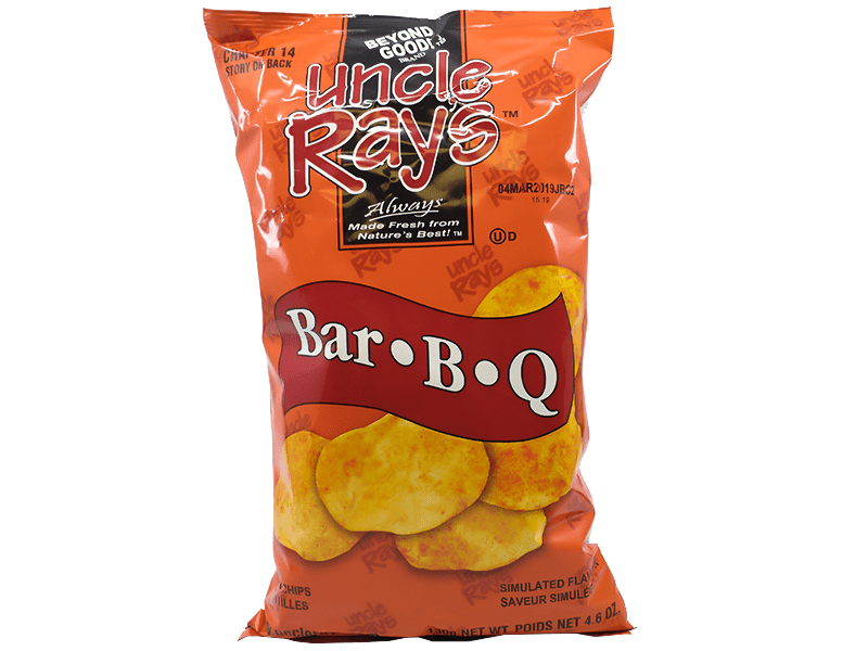 UNCLE RAY'S - BBQ Potato Chips (Case of 10)
