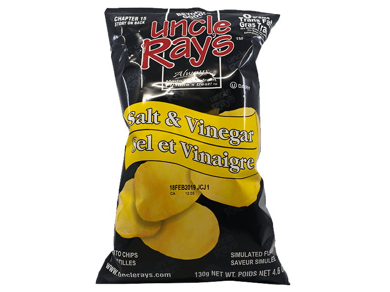UNCLE RAY'S - Salt and Vinegar Potato Chips (Case of 10)