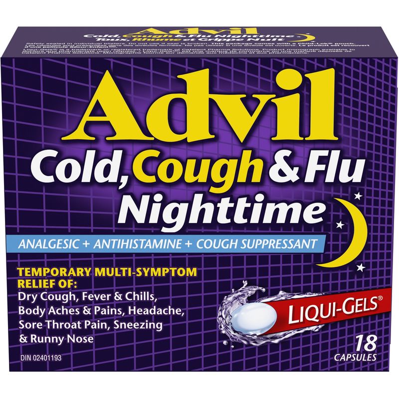 ADVIL - Cold, Cough And Flu (Nighttime - 18 Pk)