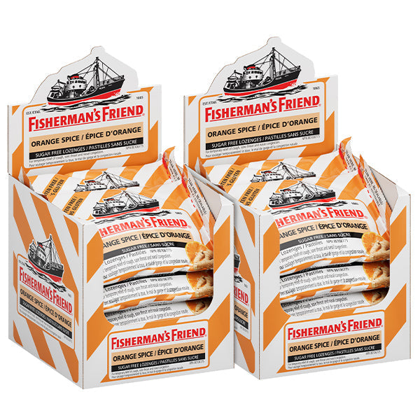 FISHERMAN'S FRIEND - Orange Spice Sucrose Free (16 x 25 gr)