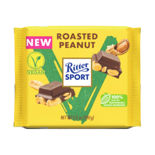 RITTER SPORT - Vegan Roasted Peanut Bar (100 gr)