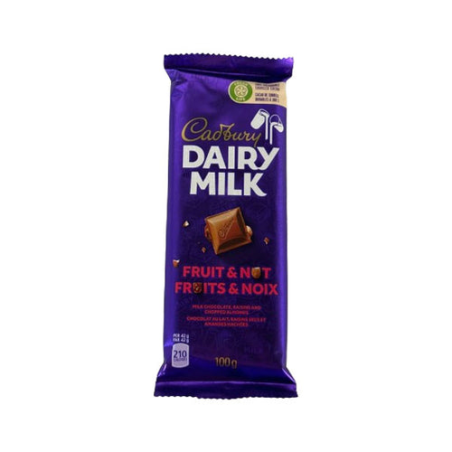 CADBURY - Dairy Milk Fruit And Nut (21 X 100 Gr)