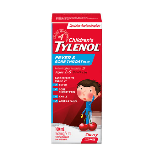 TYLENOL - Children Fever & Sore Throat (Age 2-5 - 100 Ml)