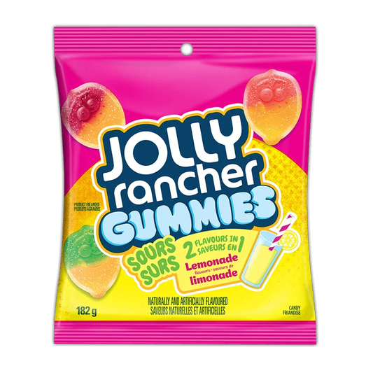 JOLLY RANCHER - 2-in-1 Gummies Lemonade Sours 182g (Case of 10)
