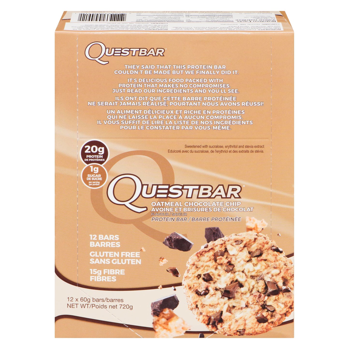 QUEST - Oatmeal Chocolate Chip  (12 X 60 gr)