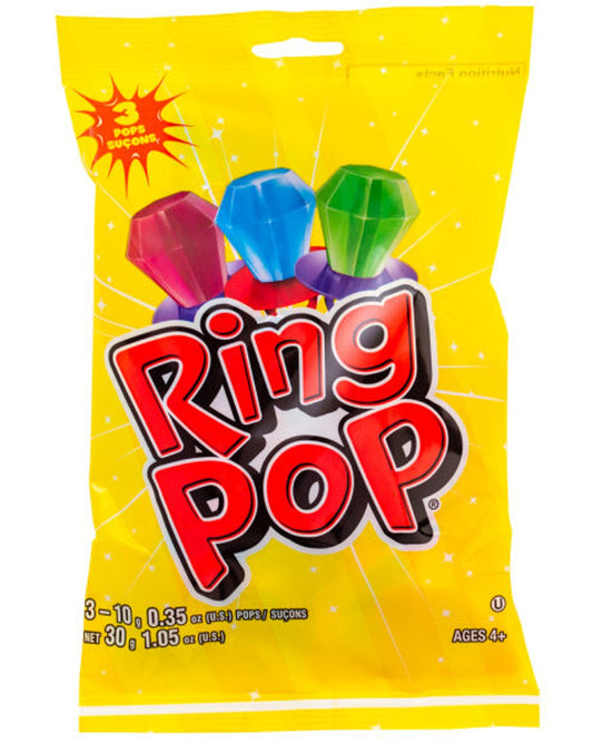 BAZOOKA - RING POP Fruit Bag 3 pk