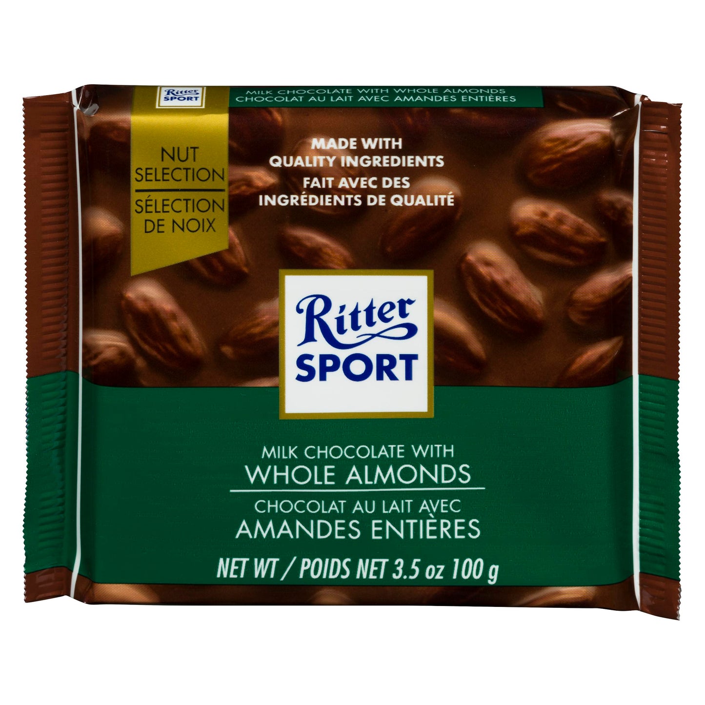 RITTER - Milk Whole Almond (11 x 100 gr)
