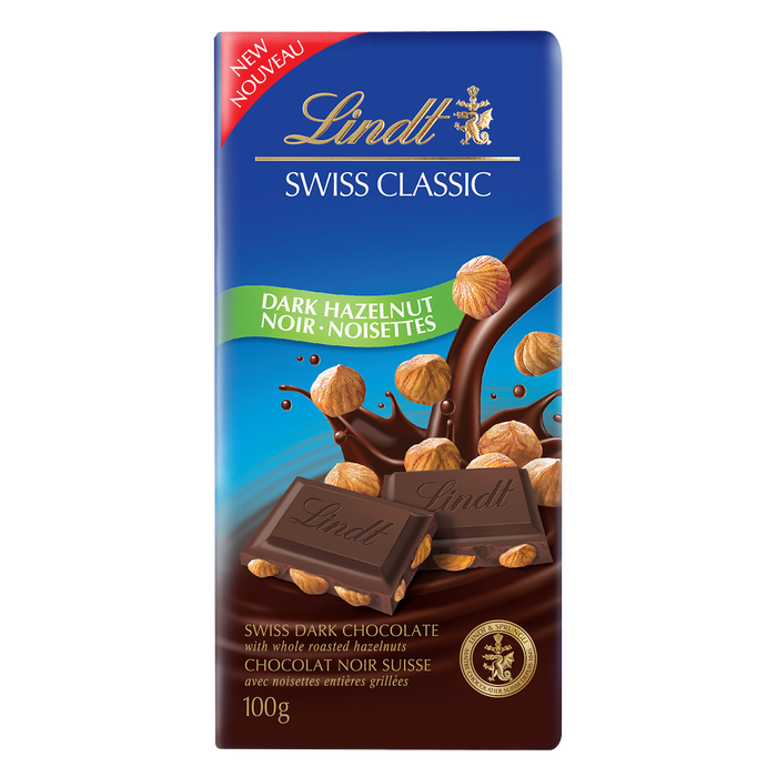 LINDT - Swiss Classic Dark Hazelnut (12 x 100 gr)