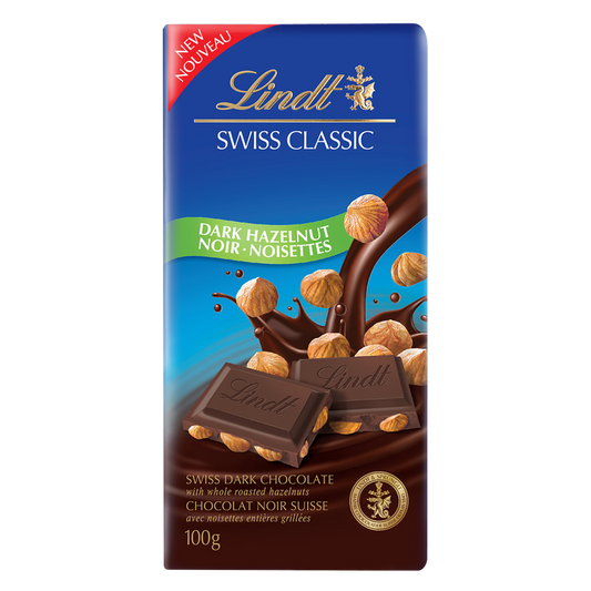 LINDT - Swiss Classic Dark Hazelnut (12 x 100 gr)