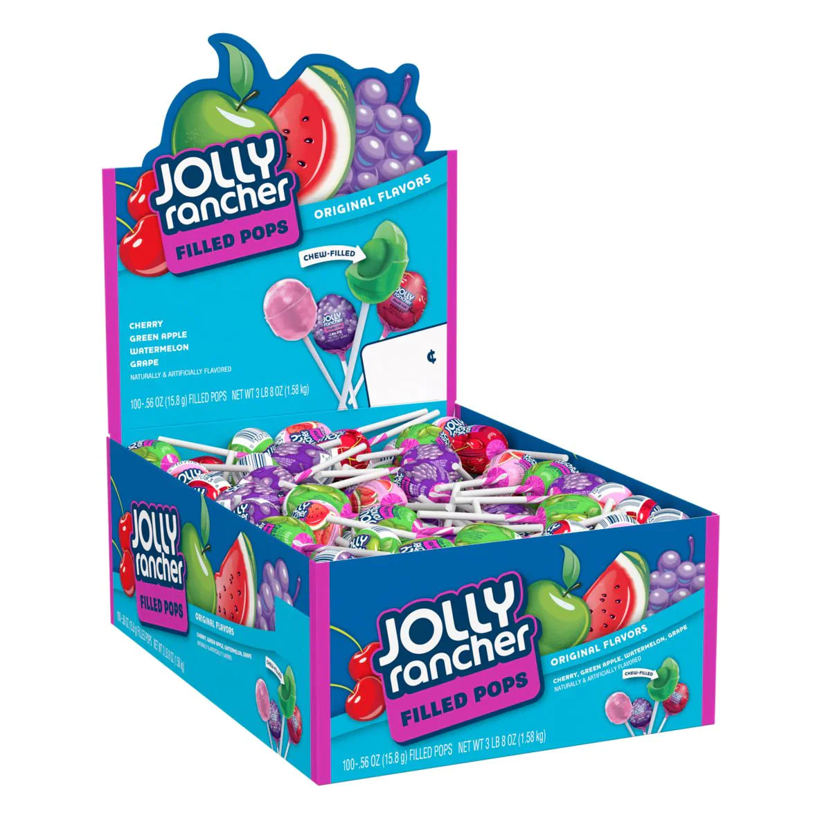 JOLLY RANCHER - Filled Pops (100 x 15.8 gr)