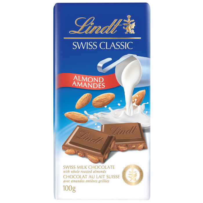 LINDT - Swiss Classic Almond Milk Chocolate (20 x 100 gr)