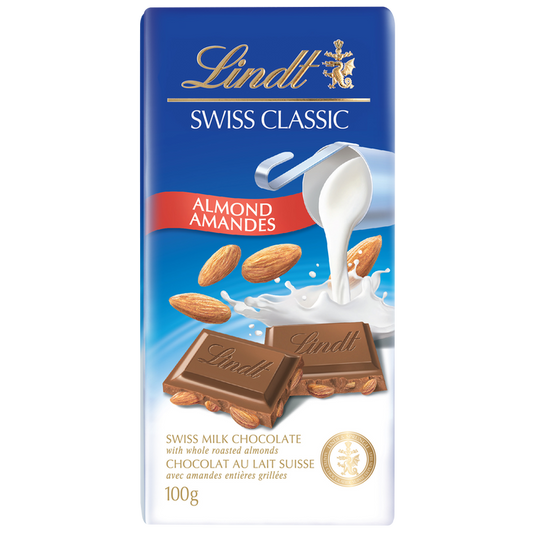 LINDT - Swiss Classic Almond Milk Chocolate (20 x 100 gr)