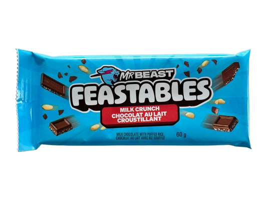 MR BEAST - Feastables Milk Crunch Bar (10 x 60 gr)