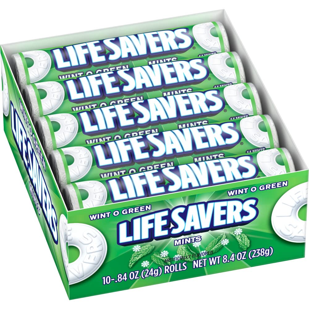 LIFESAVERS - Wint O Green Mint Rolls - 20ct