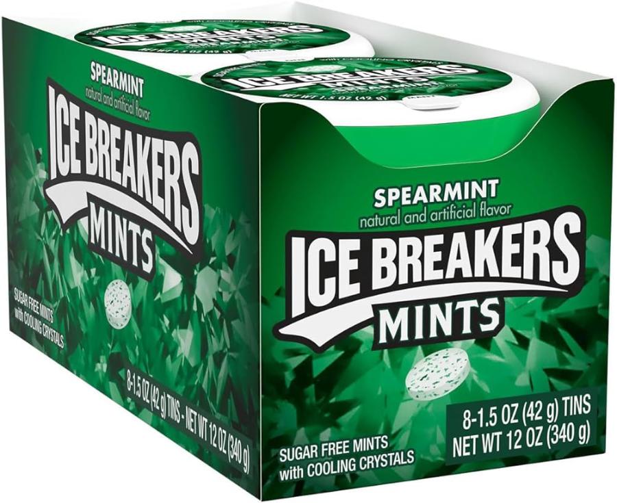 ICE BREAKERS - Mints Spearmint Tins (Case of 8)