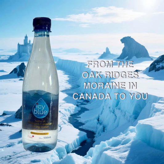 ICY BLUE Natural Premium Canadian Spring Water ( 500 ml - Case of 24 )