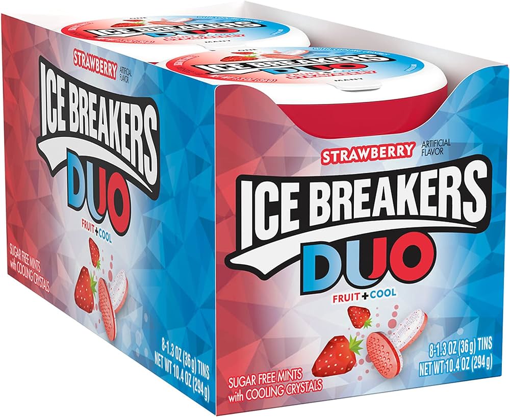 ICE BREAKERS - Duo Strawberry Tins (Case of 8)