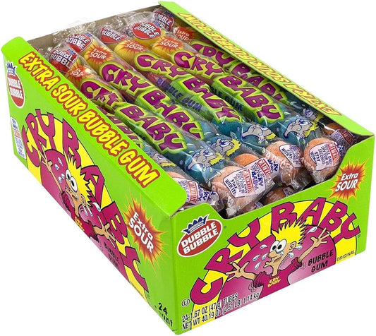 DUBBLE BUBBLE - Cry Baby Sour (Assorted 6 piece - 24 ct)