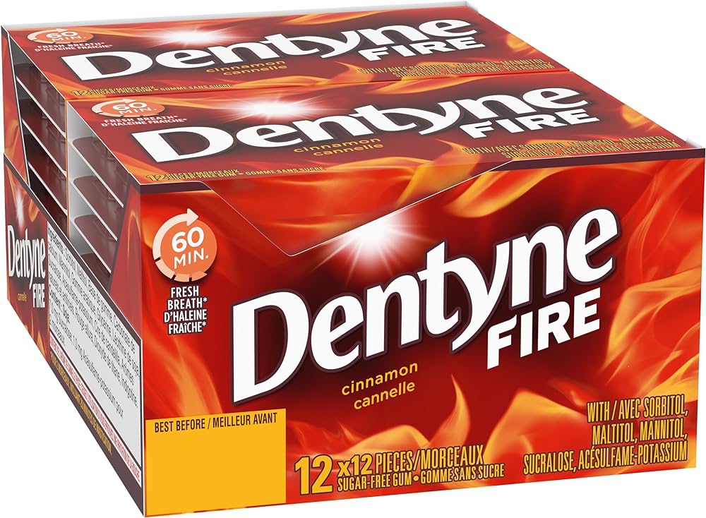 DENTYNE FIRE  Cinnamon Gum (12 ct)