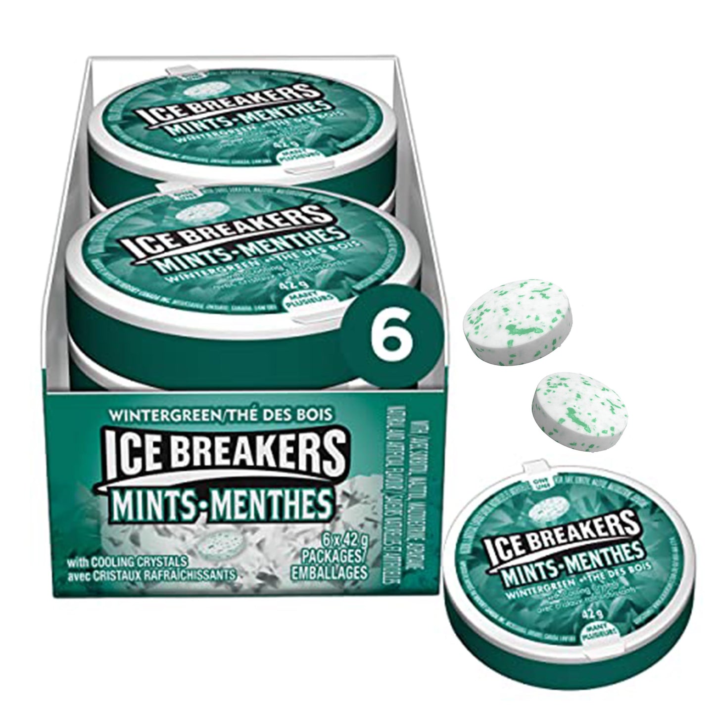 ICE BREAKERS - Mints Wintergreen Tins (6 ct)
