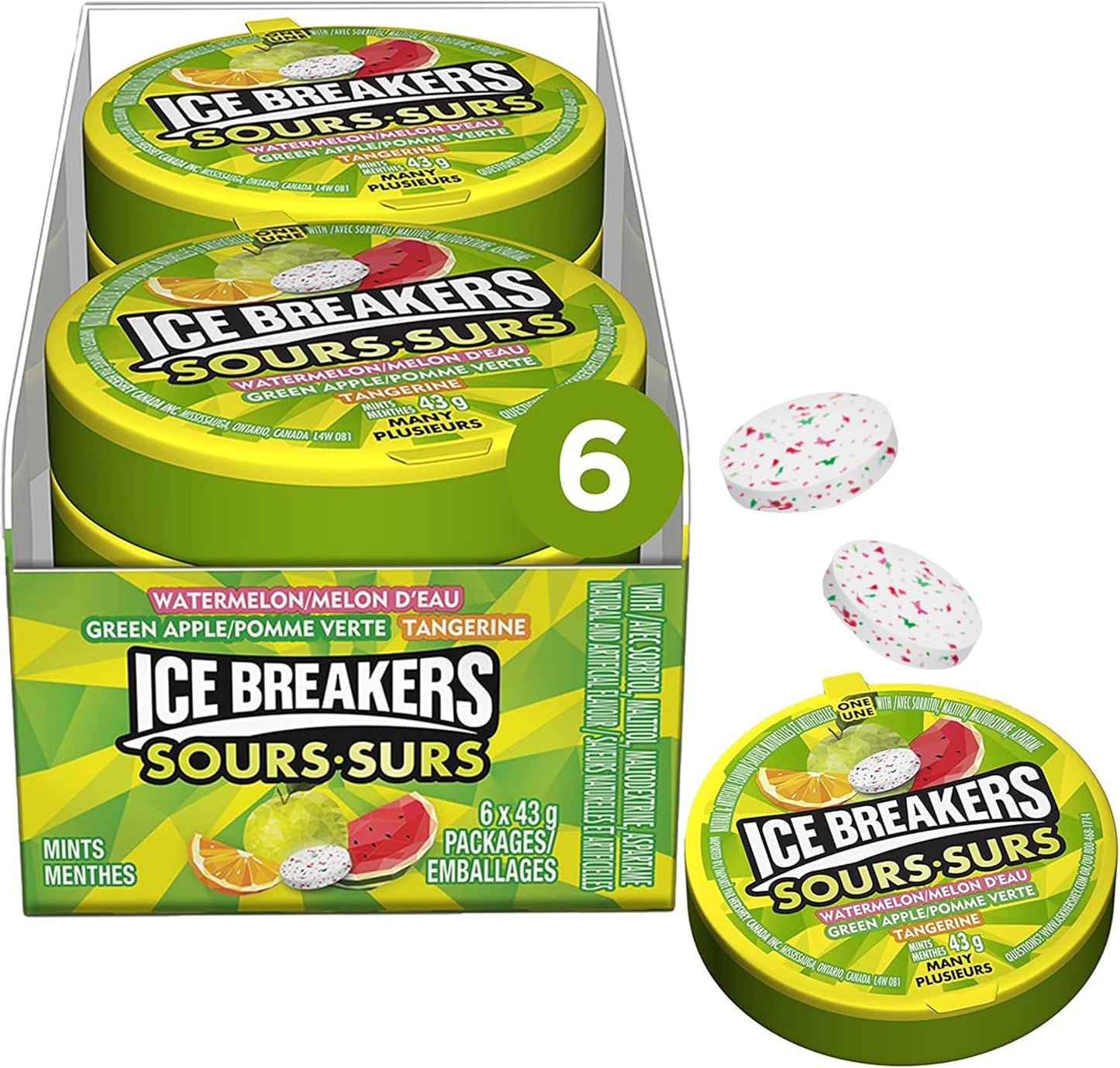 ICE BREAKERS - Sours Tins(6 ct)