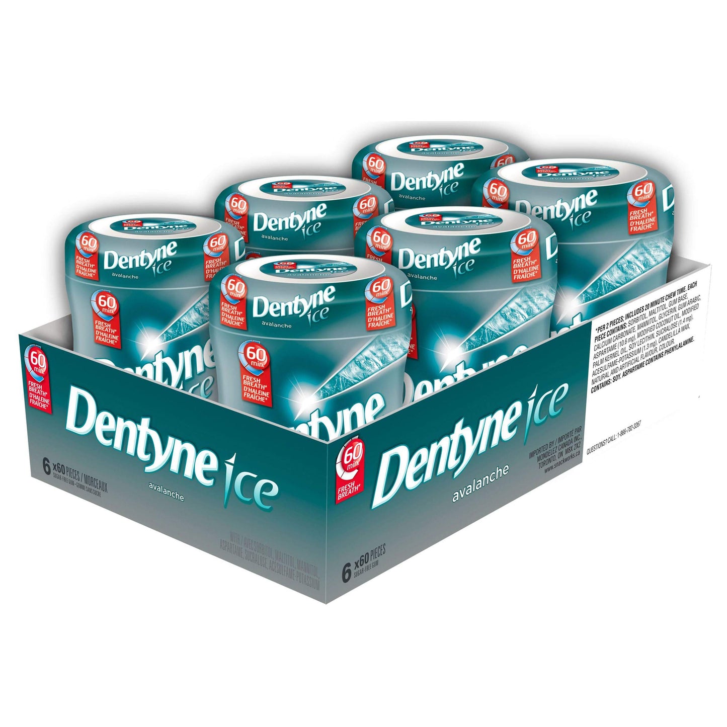 DENTYNE ICE Avalanche Gum Tubs (6 ct)