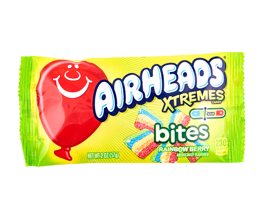 AIRHEADS Xtremes Bites Rainbow Berry 57g (Case of 18)