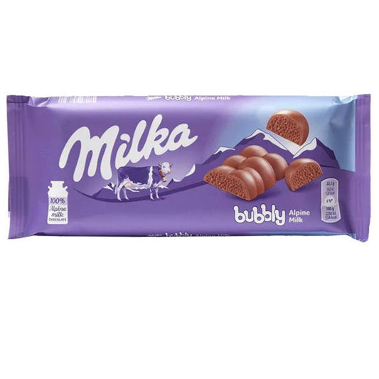 MILKA - Bubbly Alpine Milk Chocolate (14 x 90 gr)