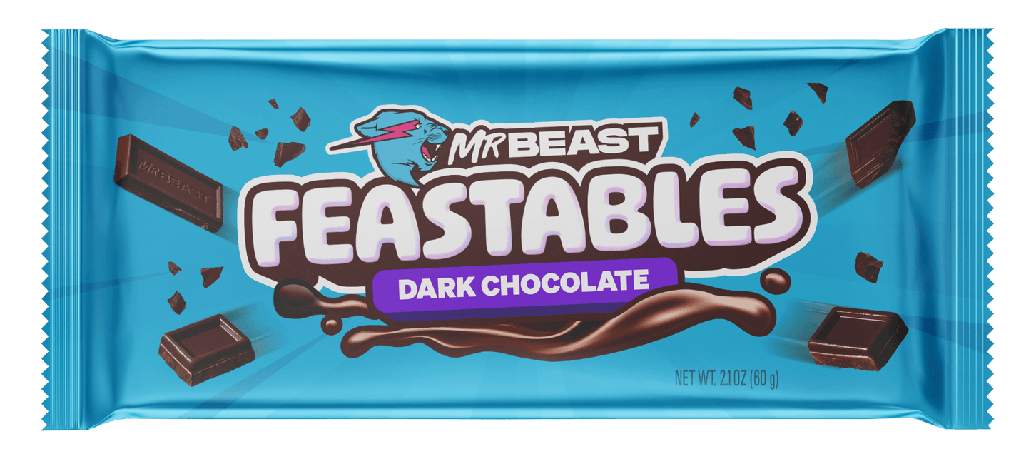 MR BEAST - Feastables Original Dark Chocolate Bar 60Gr