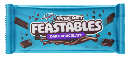 MR BEAST - Feastables Original Dark Chocolate Bar (10 x 60 gr)