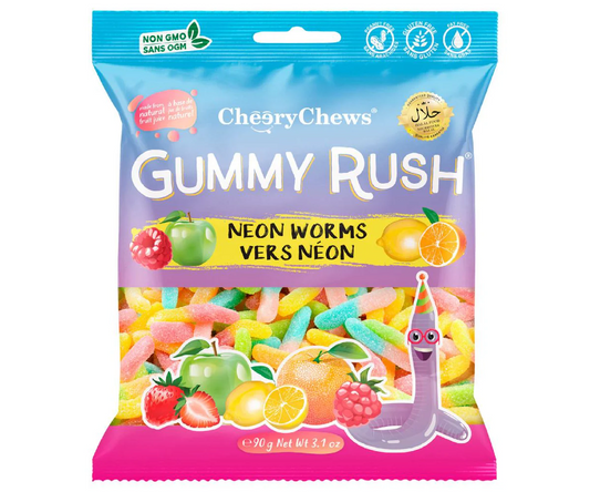 GUMMY RUSH - Neon Worms (Case of 12)