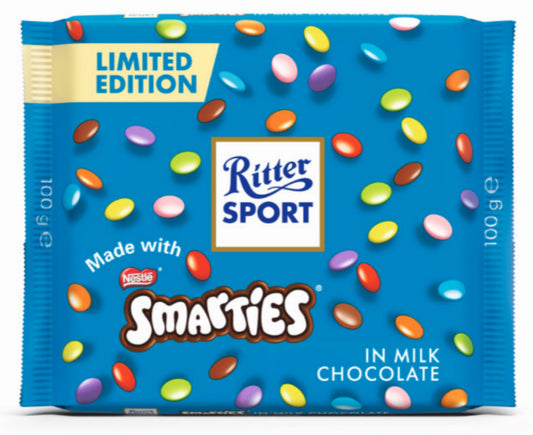 RITTER SPORT - Smarties Milk Chocolate (100 gr)