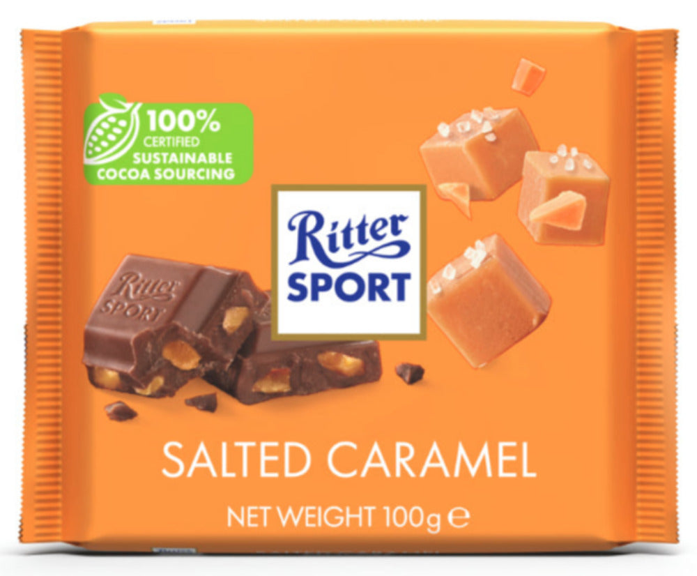 RITTER SPORT - Vegan Salted Caramel Bar (11 x 100 gr)