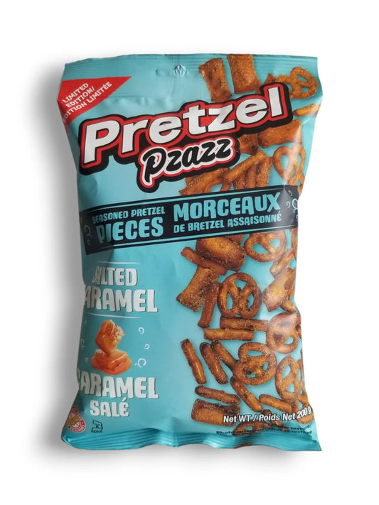 PRETZEL PZAZZ - Salted Caramel 200g - 12 Pack