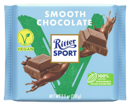 RITTER SPORT - Vegan Smooth Chocolate Bar (12 x 100 gr)