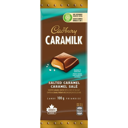CADBURY - Caramilk Salted Caramel Bar (100 GR)