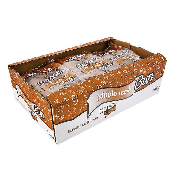 MEGA SNACK - Maple Iced Bun (9 X 142 gr)