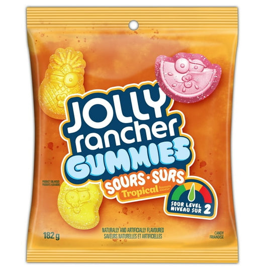 JOLLY RANCHER - Gummies Sours Tropical (10 x 182 gr)