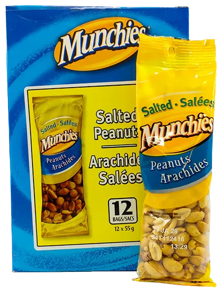 MUNCHIES - Salted Peanuts (12 x 55 gr)