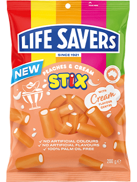 LIFESAVERS - Peaches & Cream Stix (12 x 160 gr)