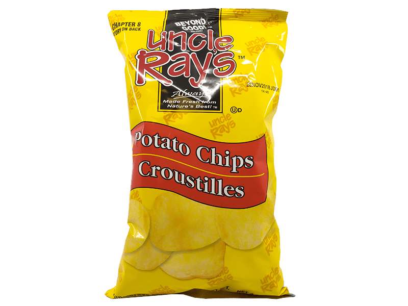 UNCLE RAY'S - Regular Potato Chips (Case of 10)